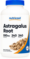 Nutricost Astragalus 550mg vegetarian capsules bottle