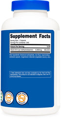 Laboratory testing seal for Nutricost B12 supplement