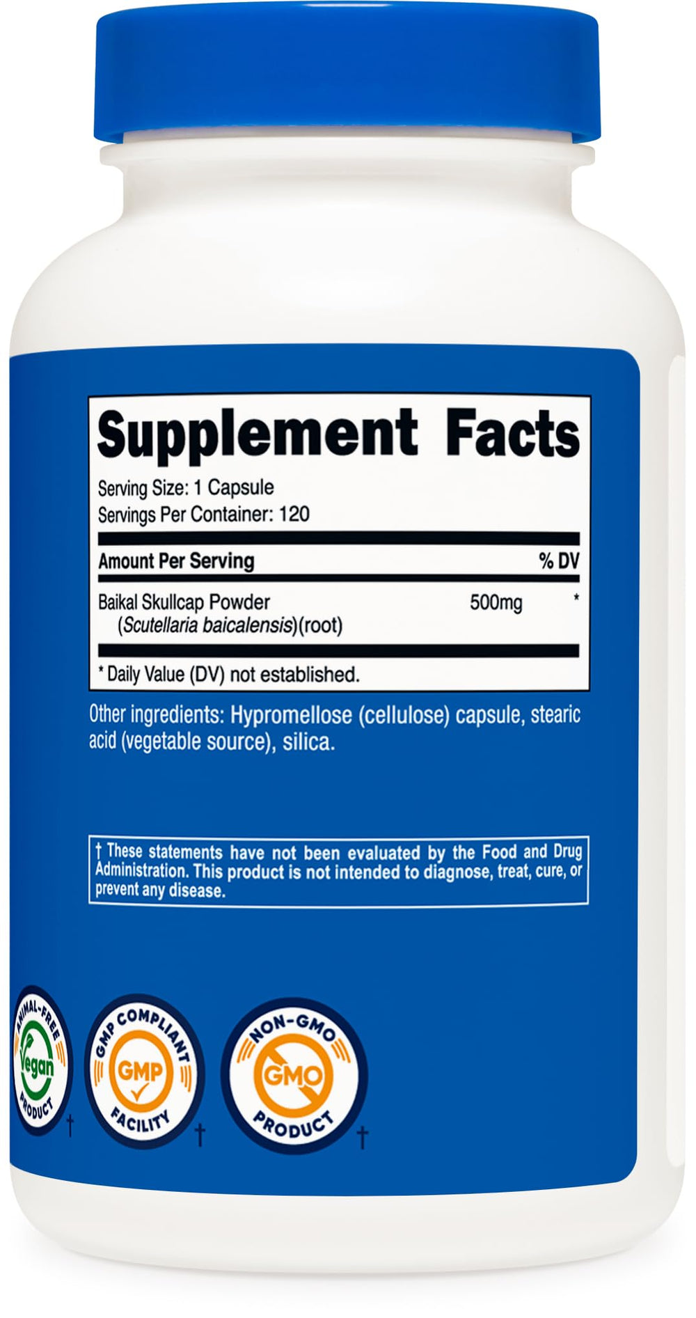 Third-Party Testing Certificate for Baikal Skullcap by Nutricost