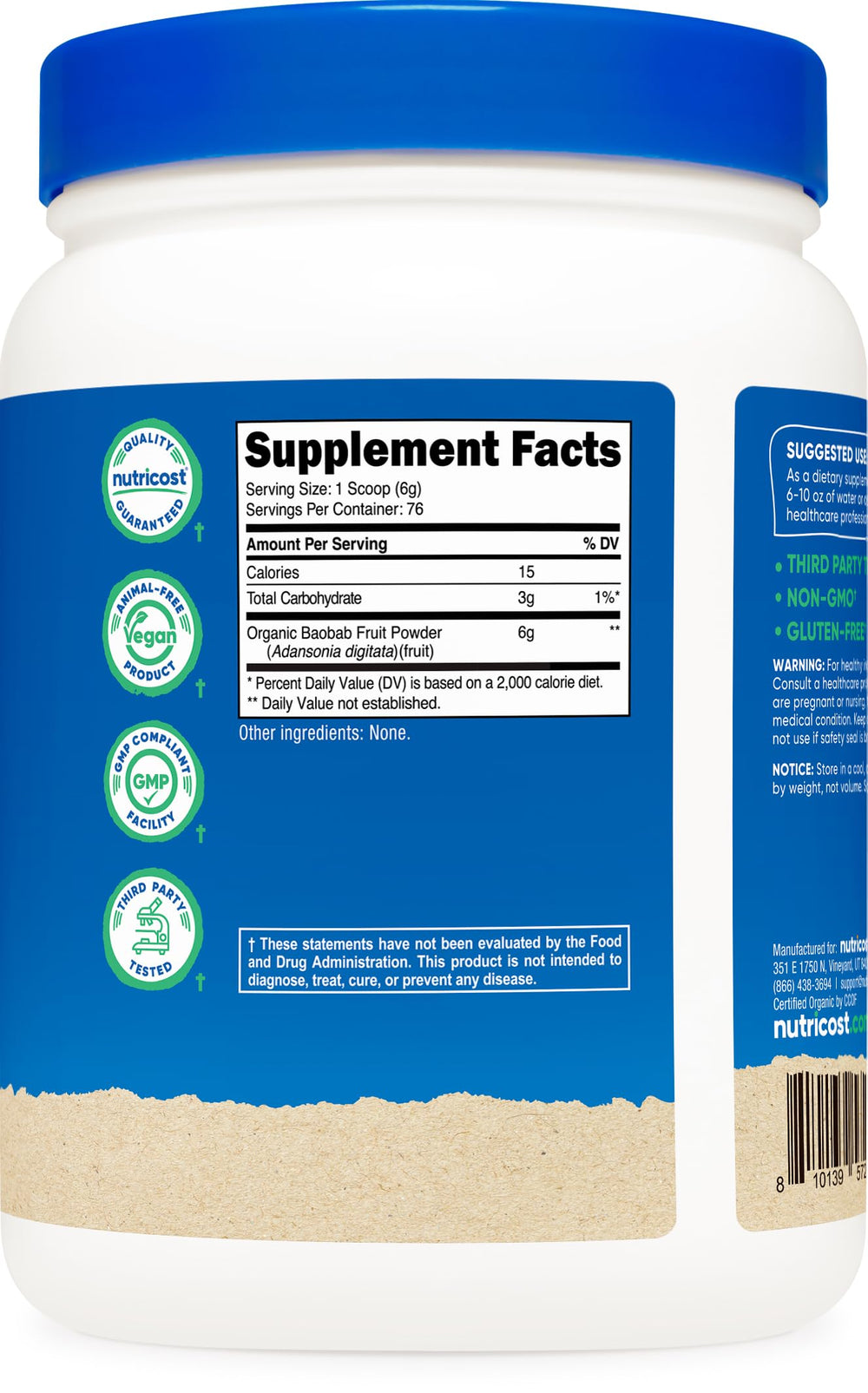 Serving suggestions for Nutricost Baobab Powder Unflavored