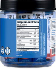 Pouring Nutricost BCAA+ Hydration Raspberry Lemonade into a glass of water