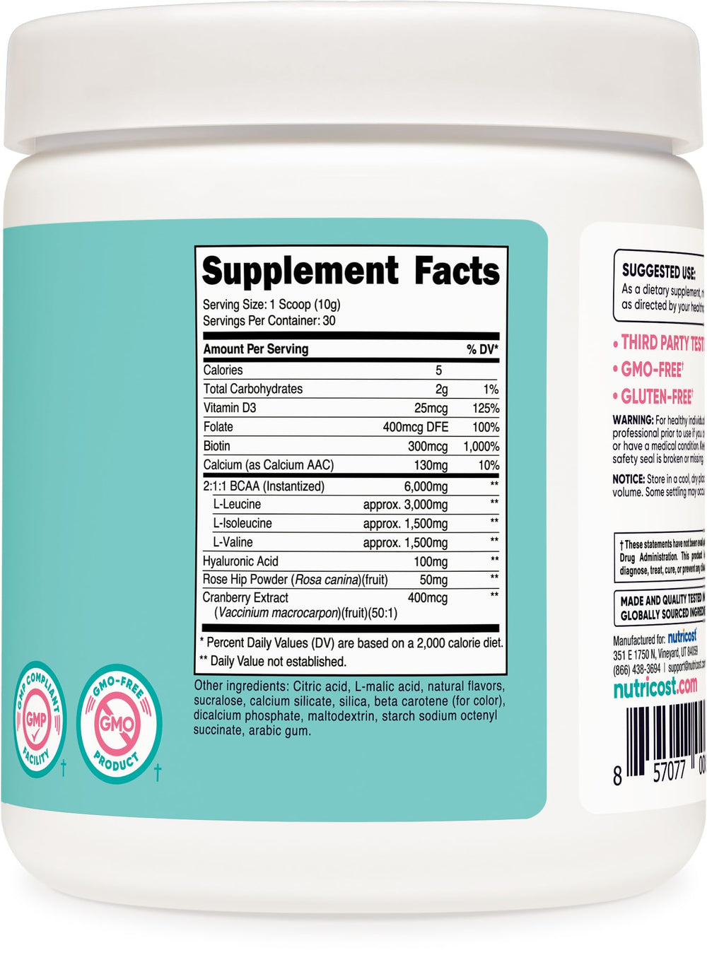 GMP and FDA registered facility icon indicating manufacturing quality