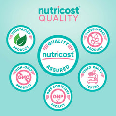 Nutricost BCAA for Women label highlighting 6g BCAA per serving