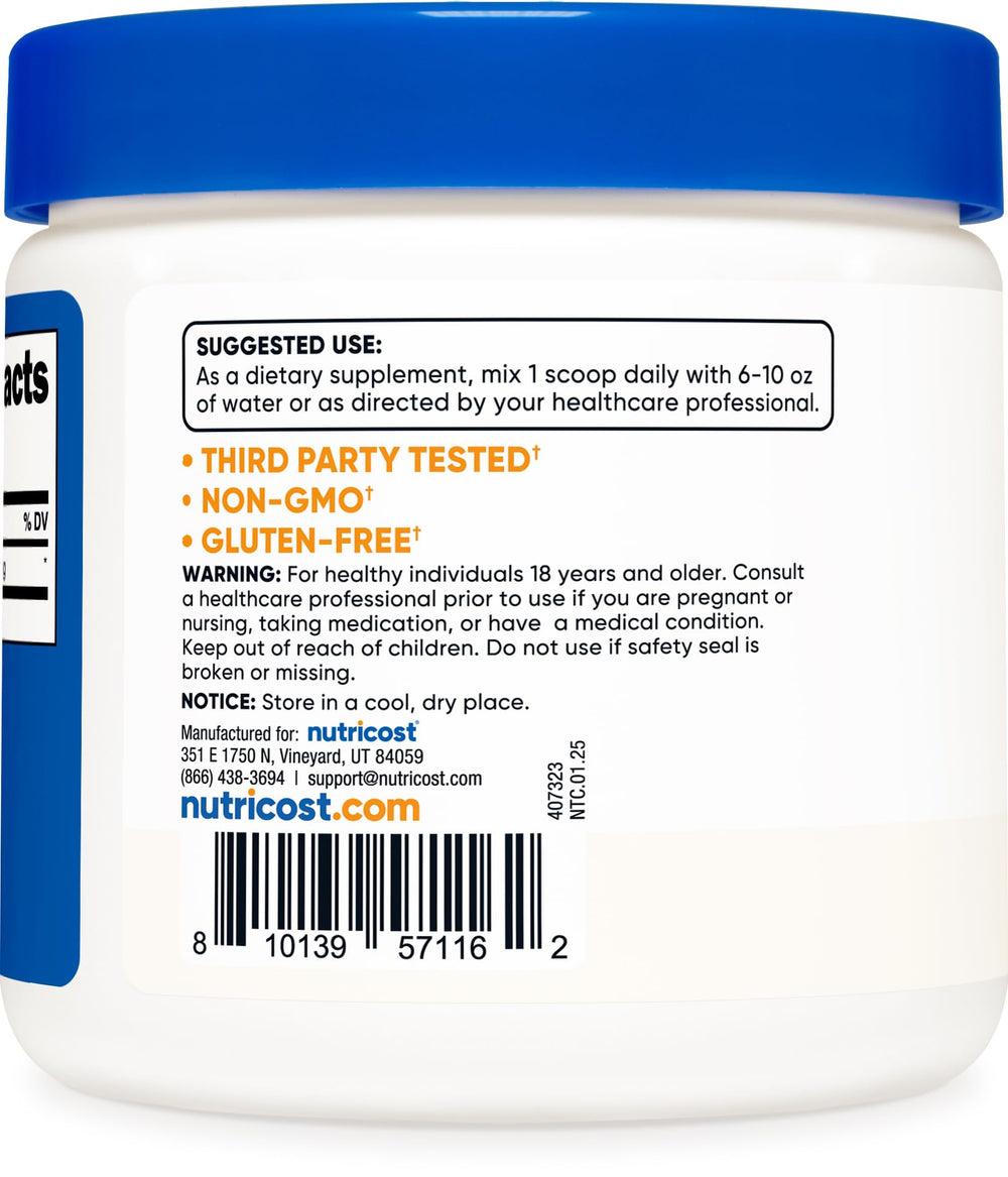Ingredients list for Nutricost Bee Pollen Powder