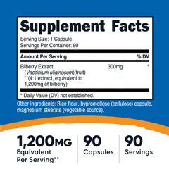 Nutricost Bilberry Capsules bottle