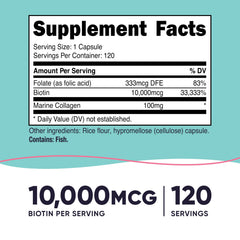 Nutricost Biotin Women 120-capsule packaging