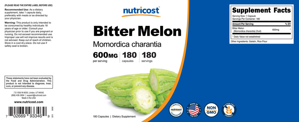 Non-GMO, Gluten Free, third-party tested labeling on bottle