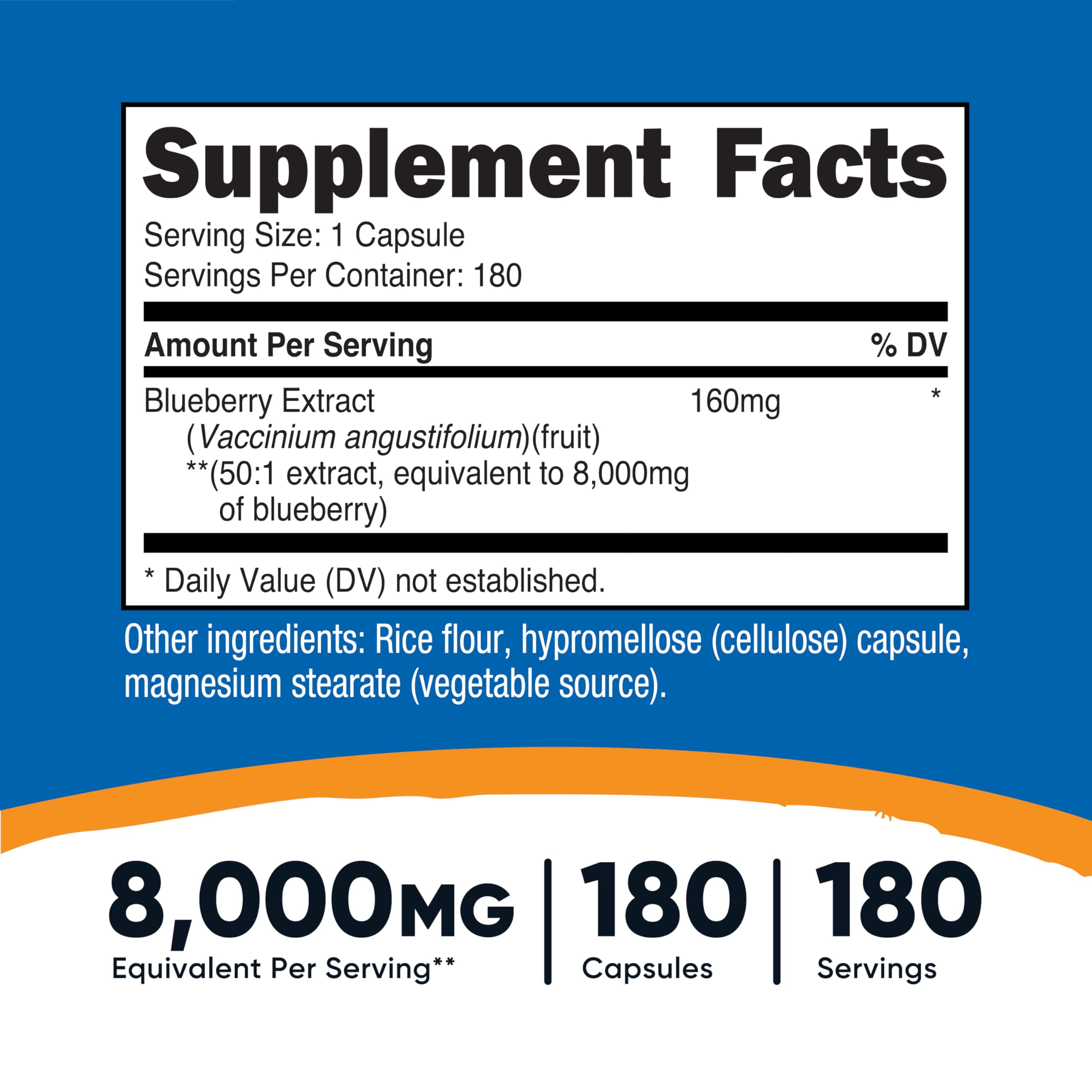 180 vegetarian capsules shown beside Nutricost bottle
