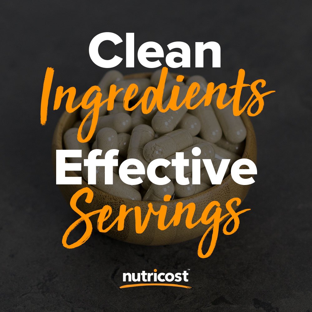 Nutricost brand bottle on display