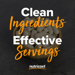 Nutricost brand bottle on display