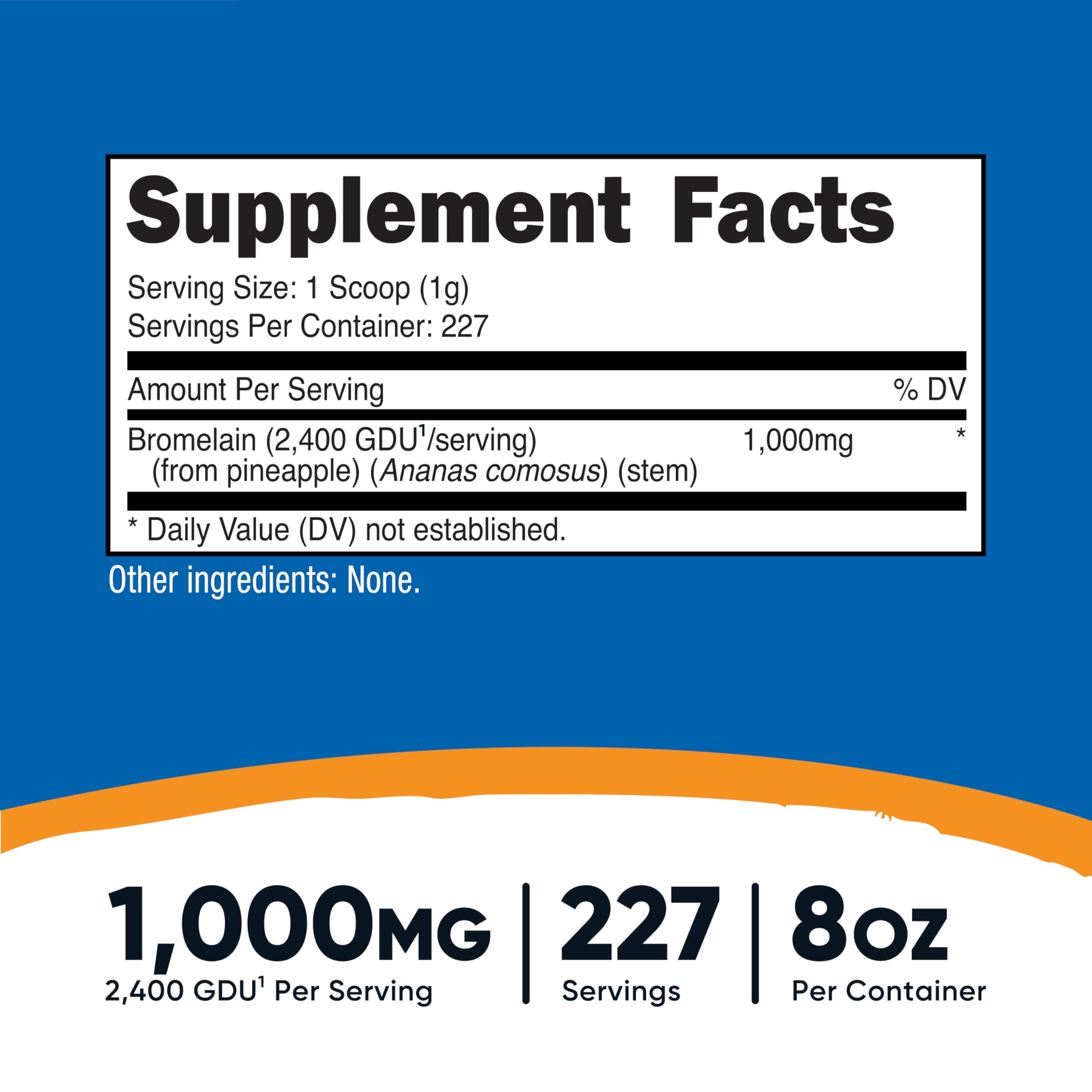 Nutricost Bromelain Powder 4oz packaging box