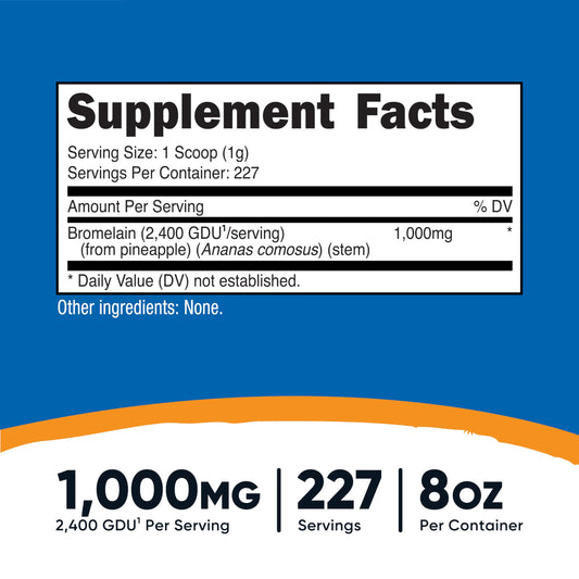 Nutricost Bromelain Powder 4oz packaging box