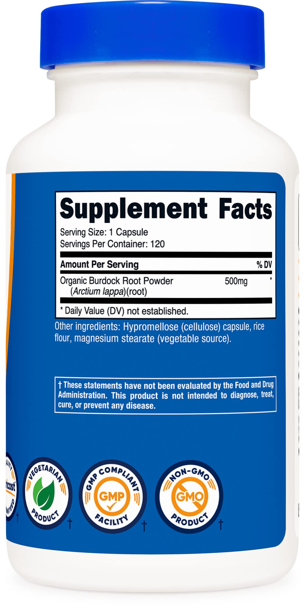 Gluten free, non-GMO, soy free icons on packaging