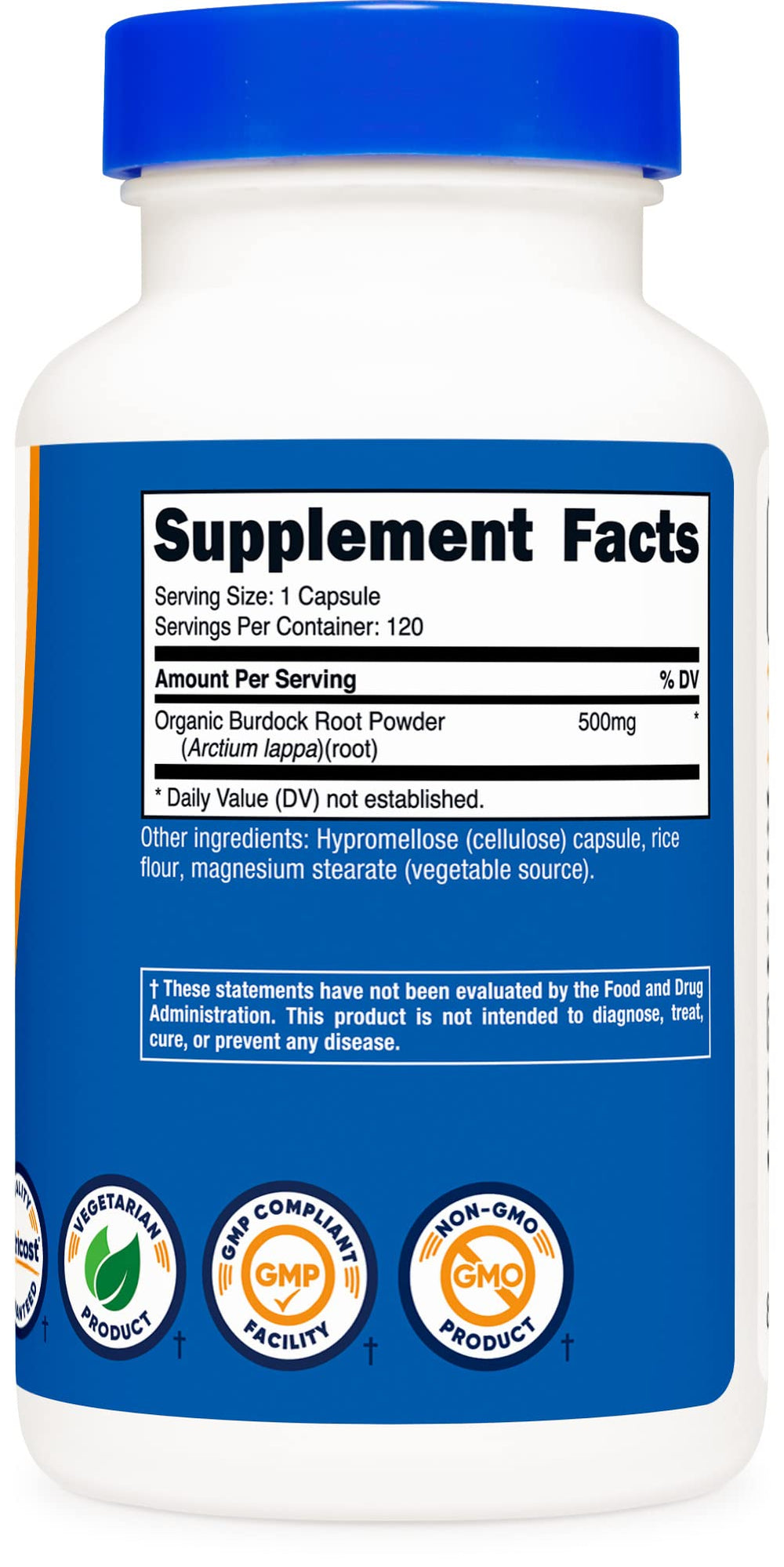 Gluten free, non-GMO, soy free icons on packaging