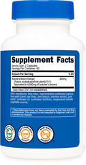 Two capsules serving size for 60 servings per bottle