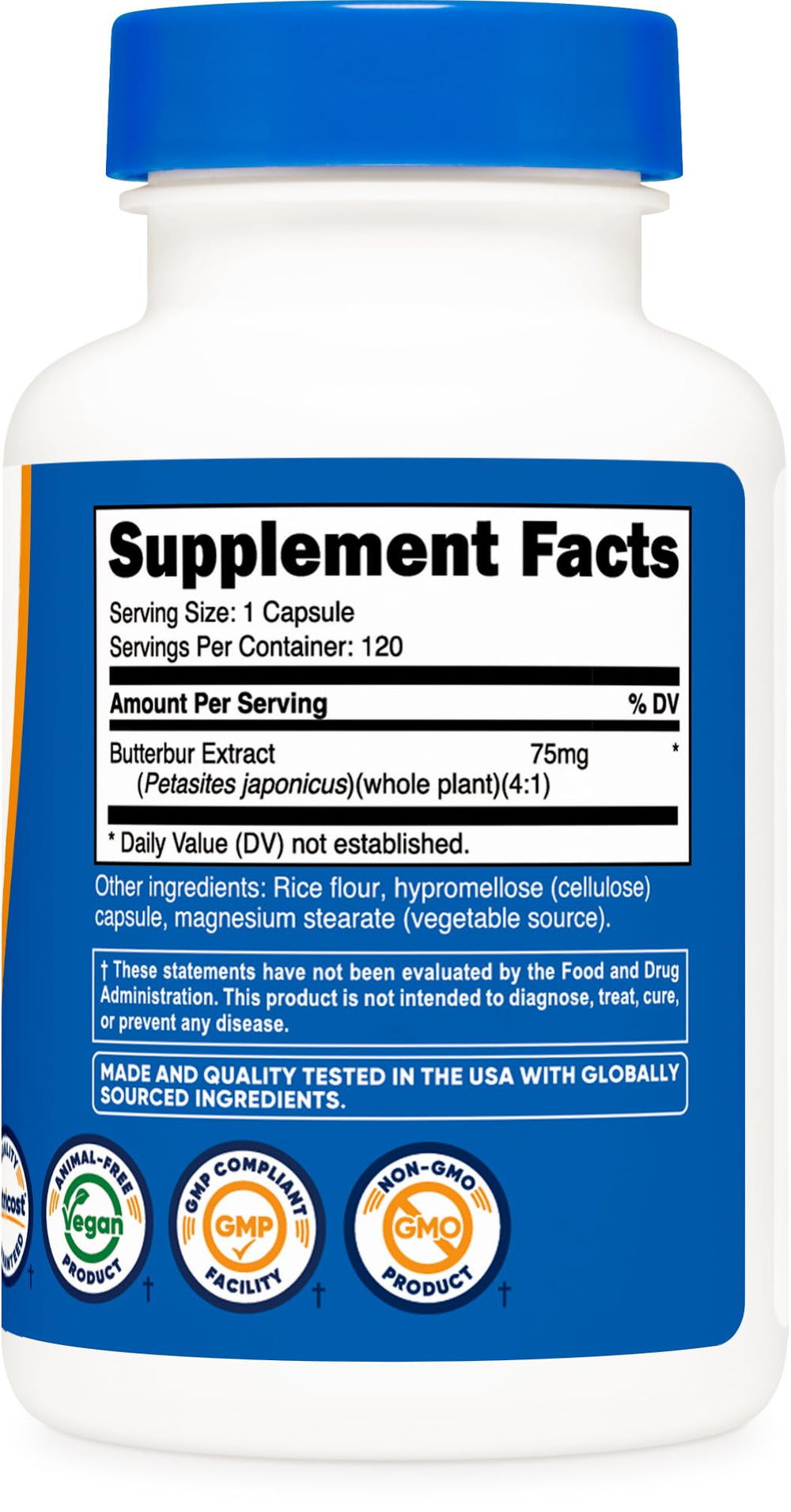 Gluten-free and Non-GMO butterbur supplement image