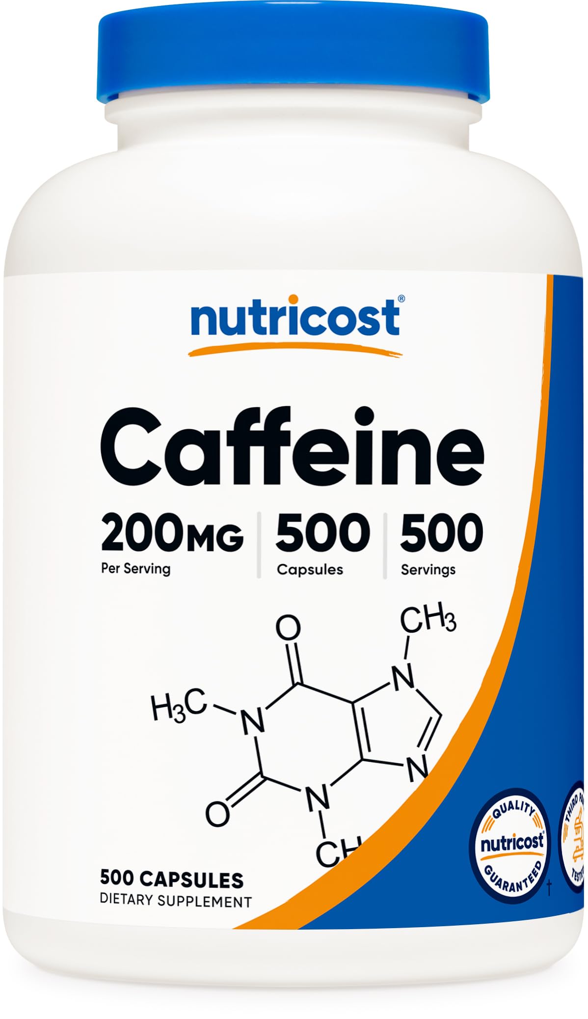 Nutricost Caffeine Pills 200mg per capsule - hero image