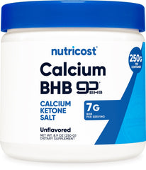 Nutricost Calcium BHB powder unflavored container 250g