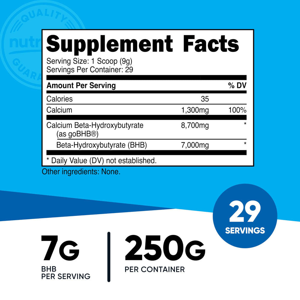 Calcium beta-hydroxybutyrate powder in scoop