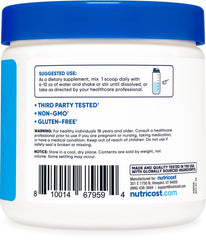 Unflavored BHB powder being added to a beverage