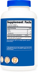 USA-made Nutricost Caprylic Acid 1200mg packaging
