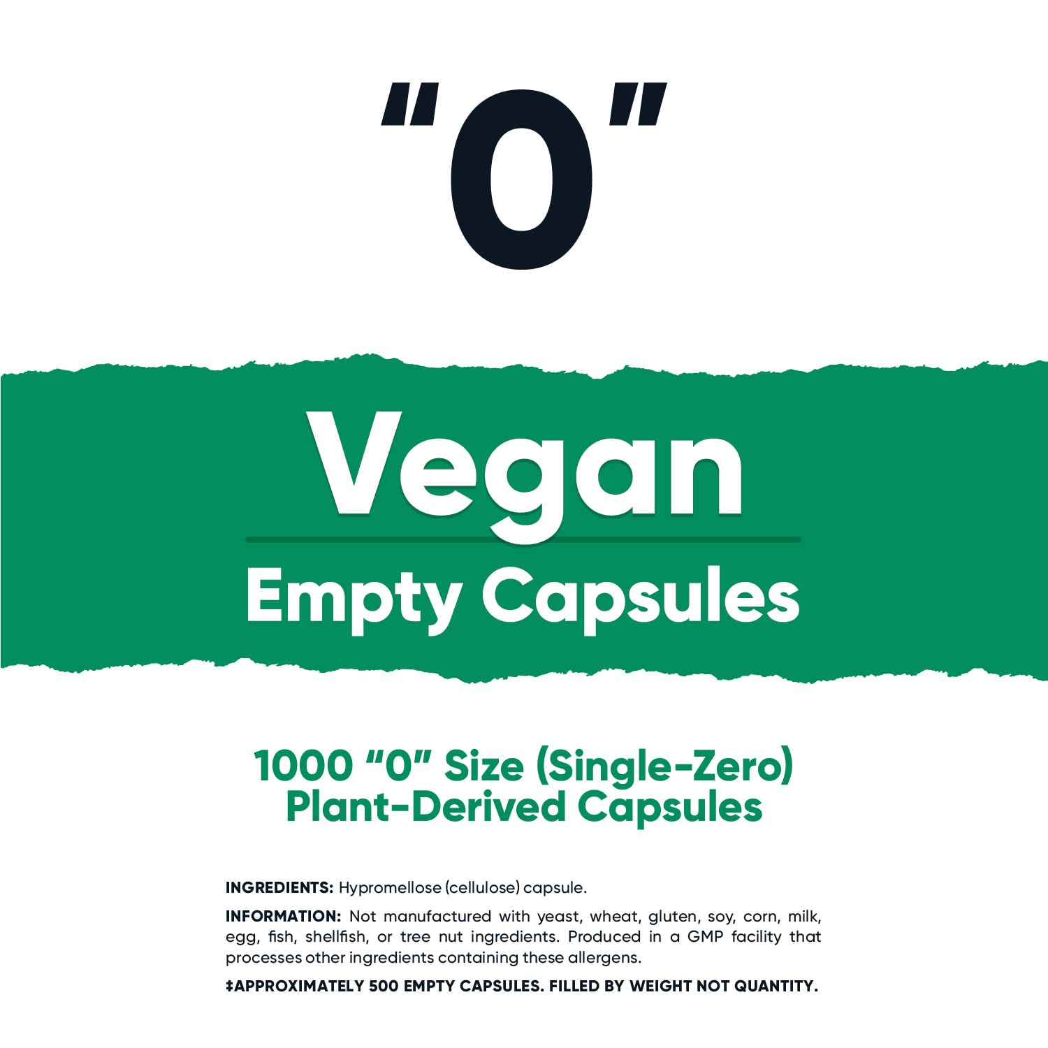 Each Nutricost Capsule holds 400-800 mg depending on powder density