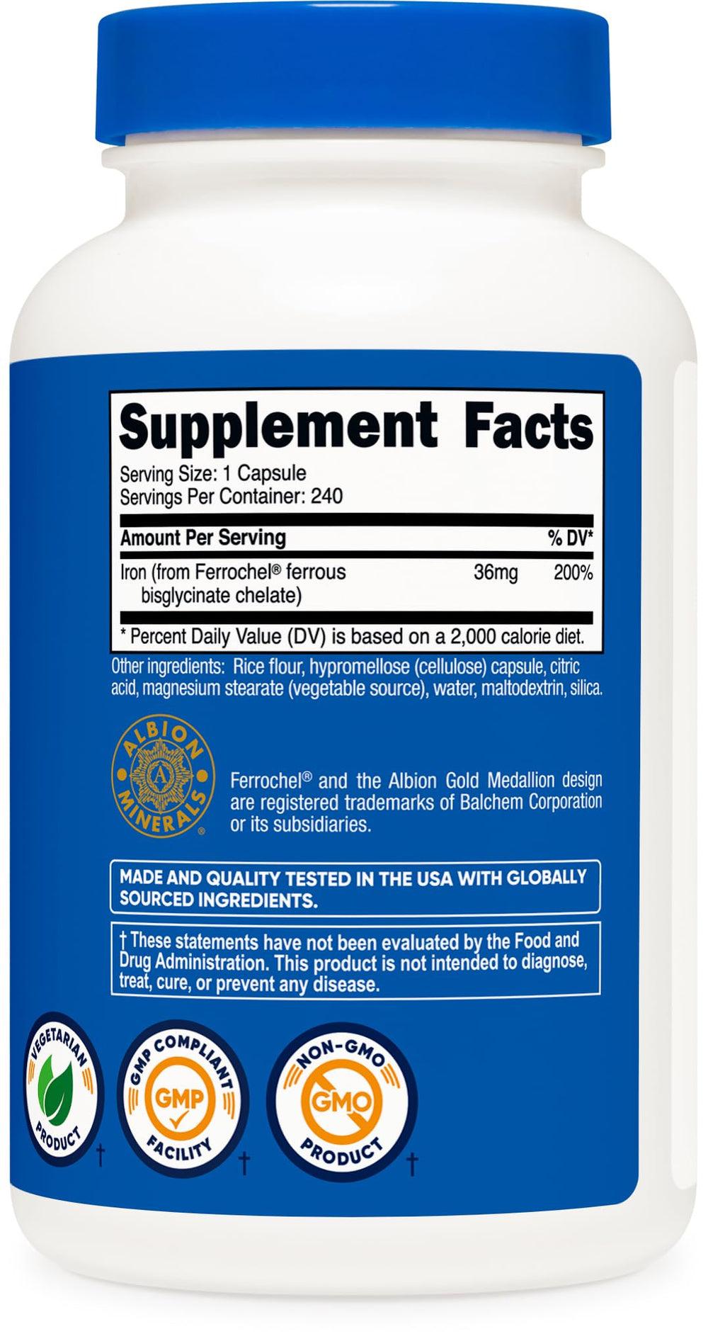 Non-GMO and Gluten Free icons on packaging