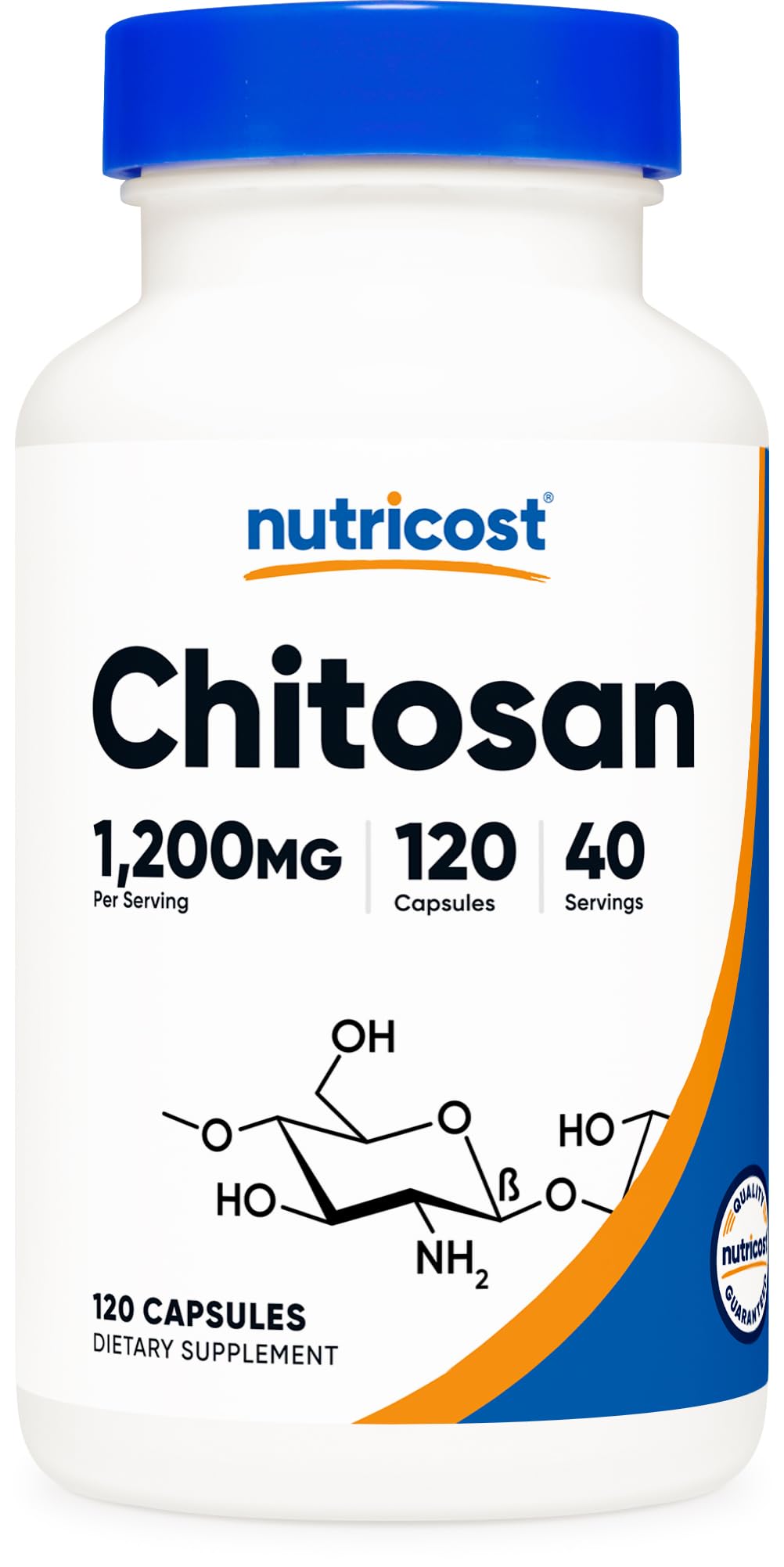 Nutricost Chitosan 1,200mg bottle front