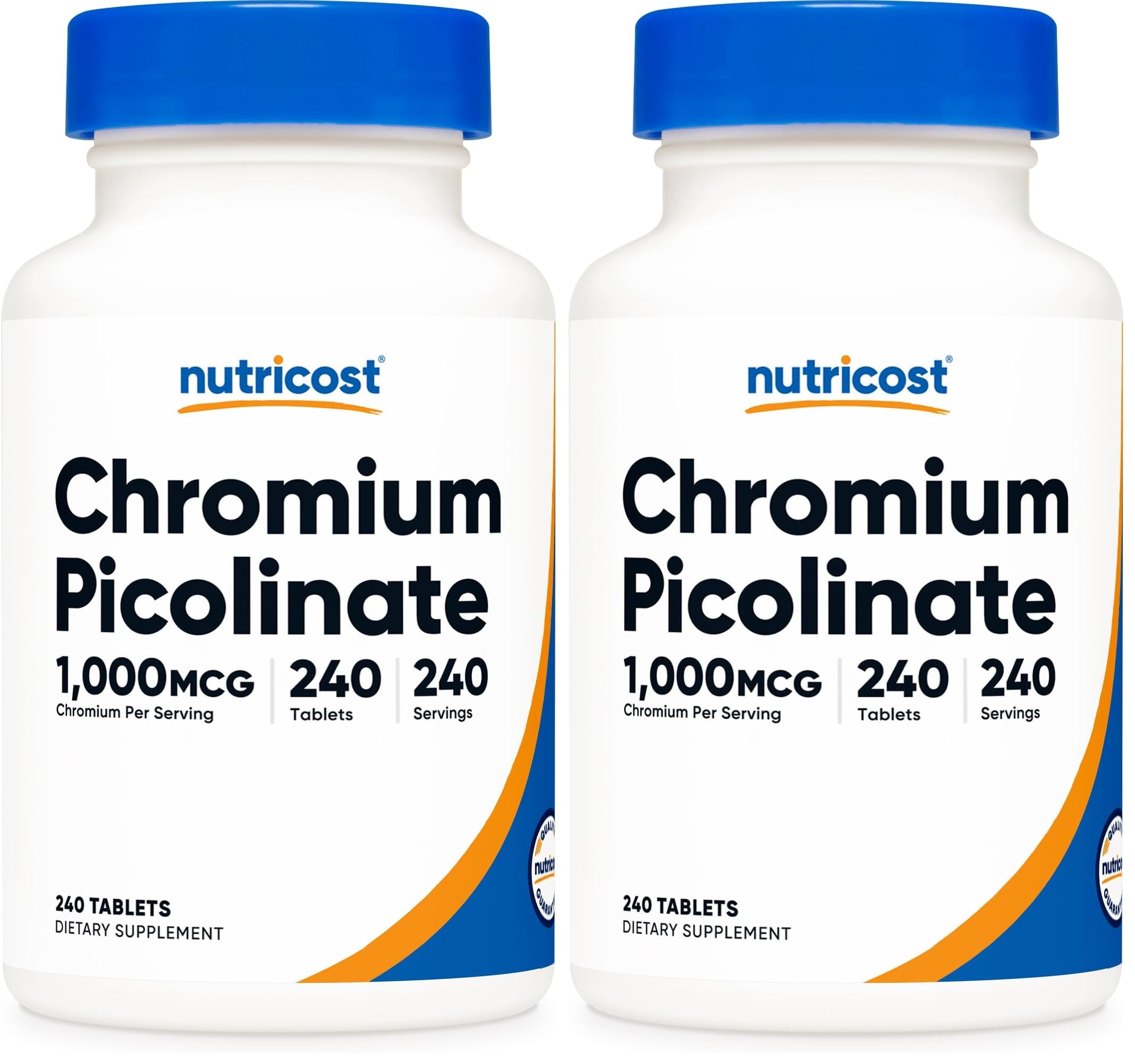Nutricost Chromium 1000mcg bottle front view