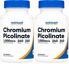 Nutricost Chromium 1000mcg bottle front view