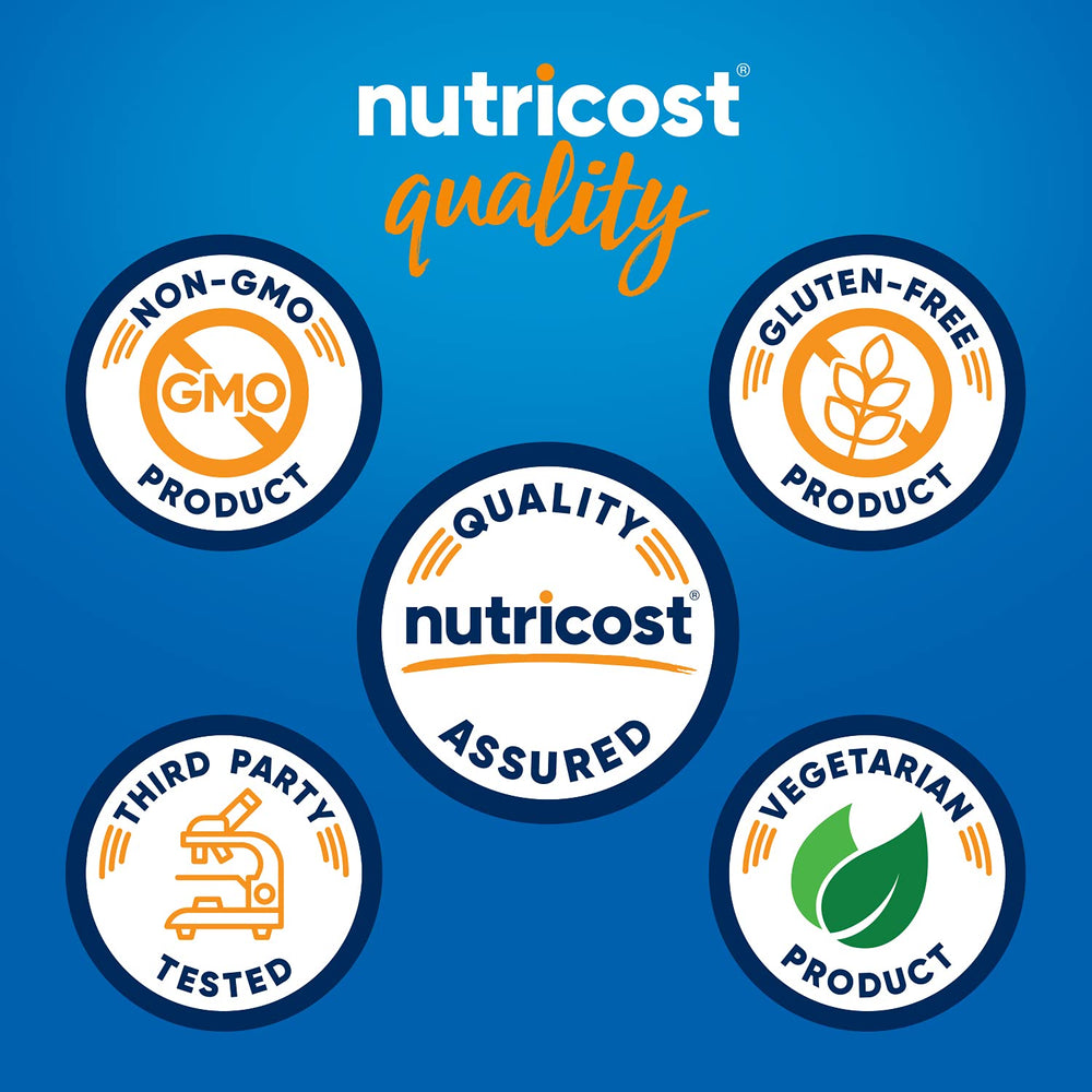 Supplement facts and ingredients label for Nutricost Cissus Quadrangularis