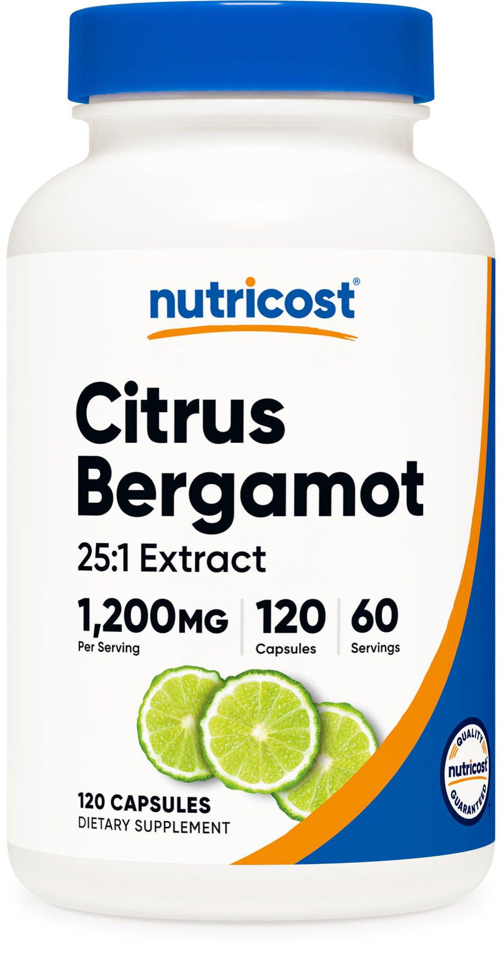 Nutricost Citrus Bergamot Capsules bottle front view