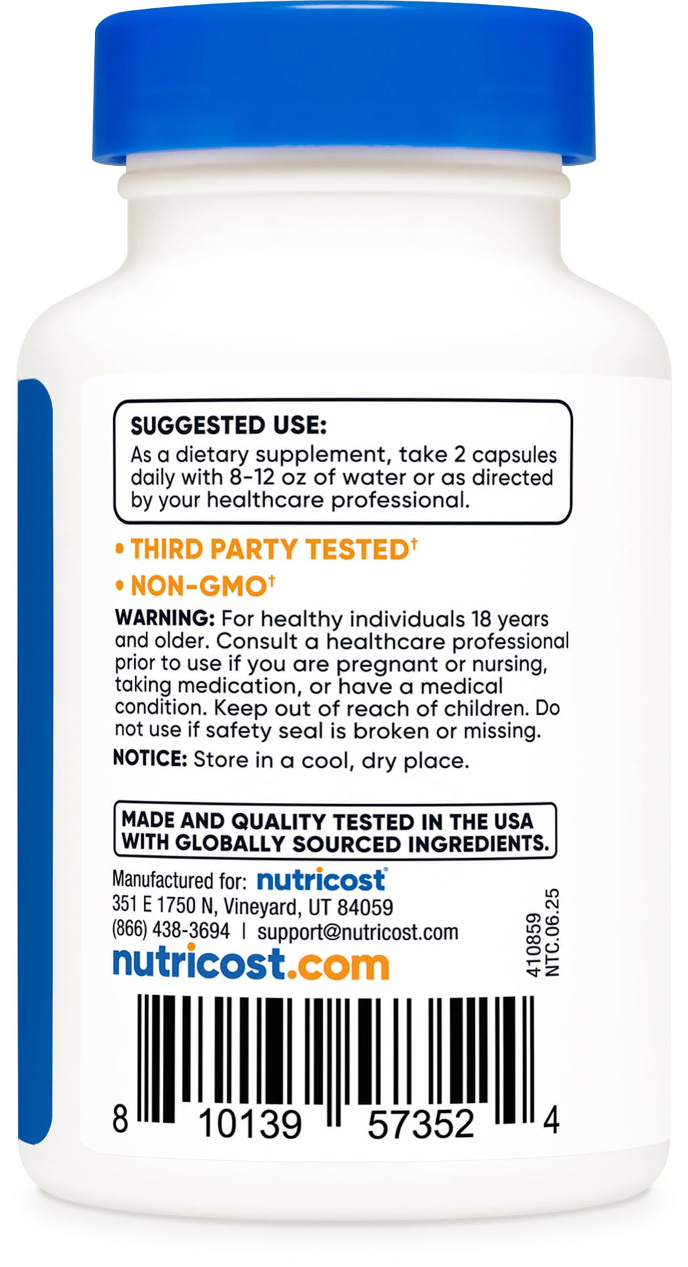Non-GMO and gluten-free indicators on packaging