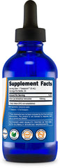 Close-up of Nutricost 4oz colloidal silver bottle