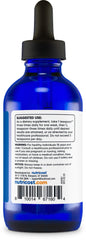 Blue cobalt glass bottle provides UV protection to colloidal silver