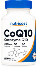 Nutricost CoQ10 200mg bottle label