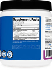 Nutricost Creatine + Aminos Grapes bottle with scoop