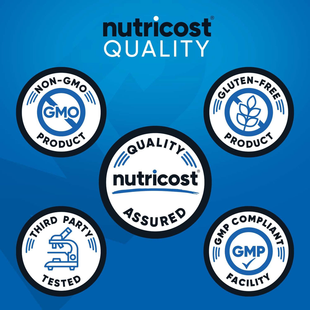 Serving scoop of Nutricost Creatine + Aminos Grapes flavor