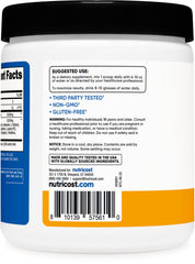 Packaging with nutrition facts and ingredients label