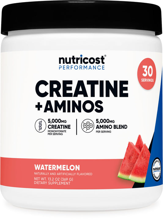 Nutricost Creatine + Aminos Watermelon 30 Servings - hero shot