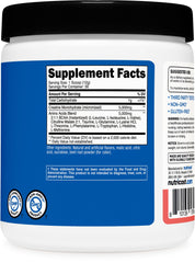 GMP compliant Nutricost Creatine + Aminos Watermelon product label