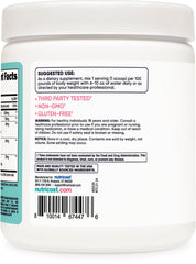 Front label of Nutricost Creatine Monohydrate powder bottle
