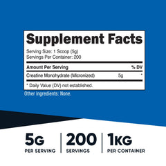 Nutricost creatine monohydrate 1kg bottle supports consistent training sessions at home
