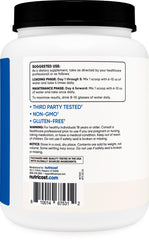 Nutricost creatine monohydrate powder dissolves quickly in water for seamless hydration