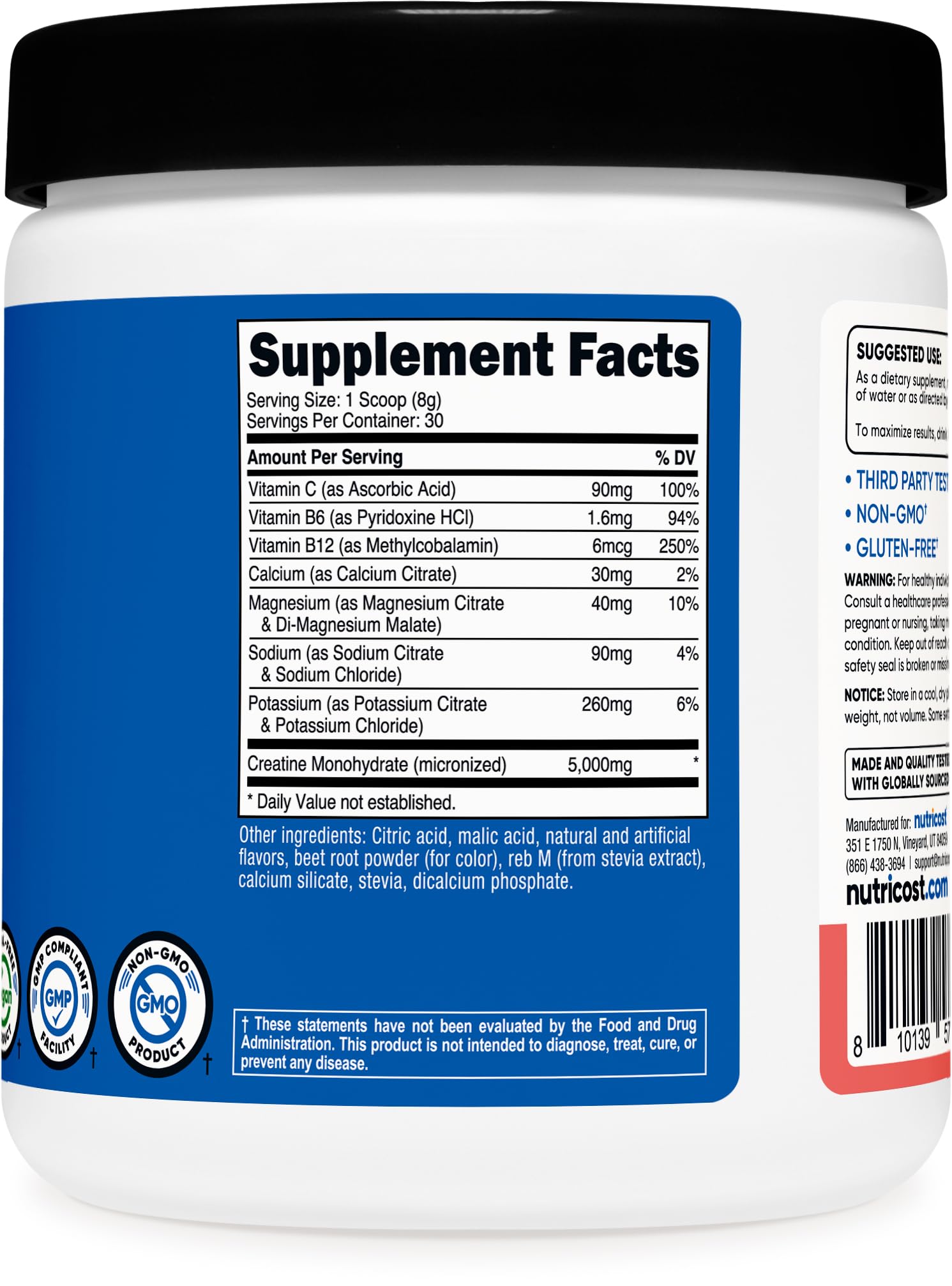 GMP Compliant and NSF Certified Facility badge graphic
