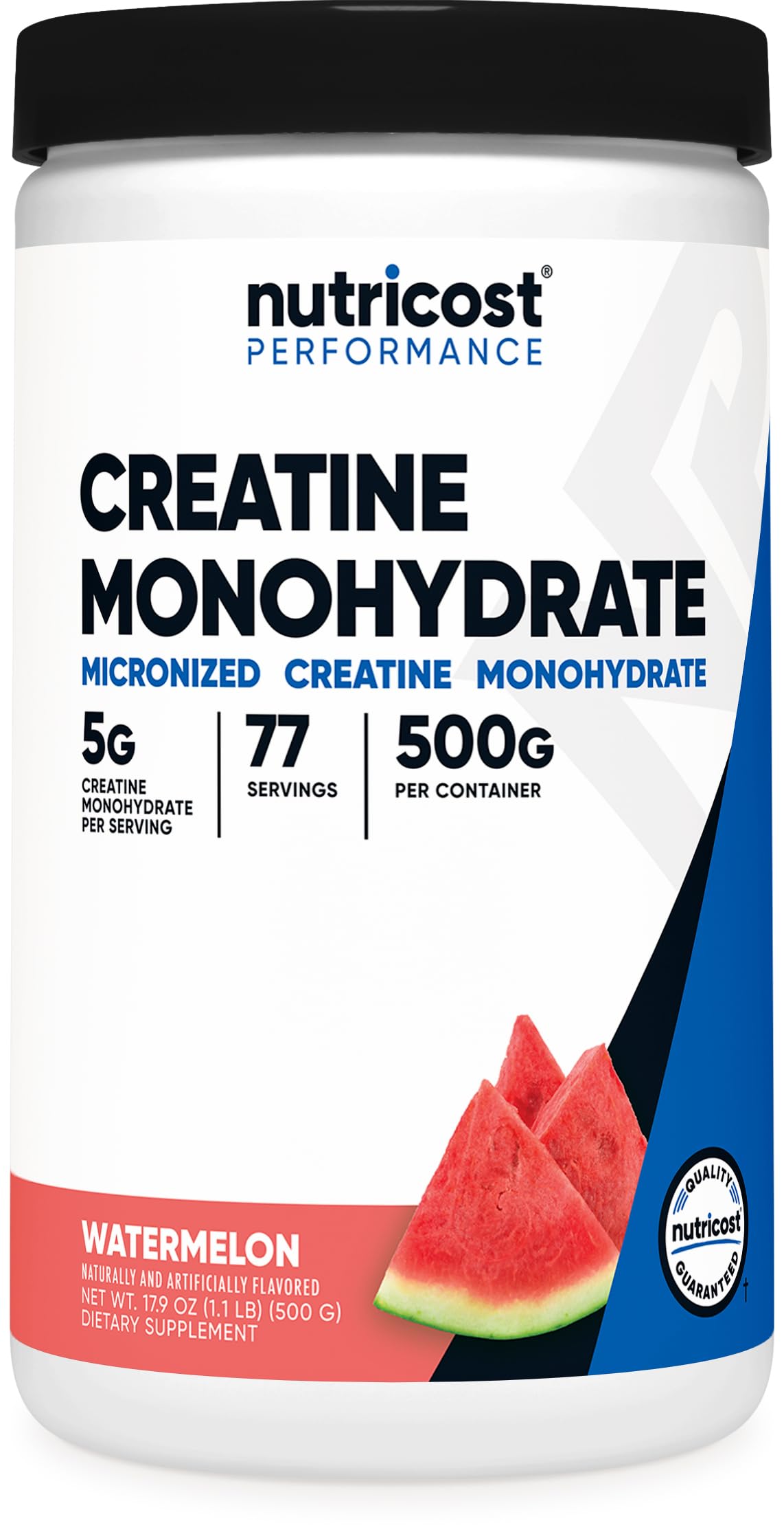 Nutricost Creatine Monohydrate Watermelon 500g container