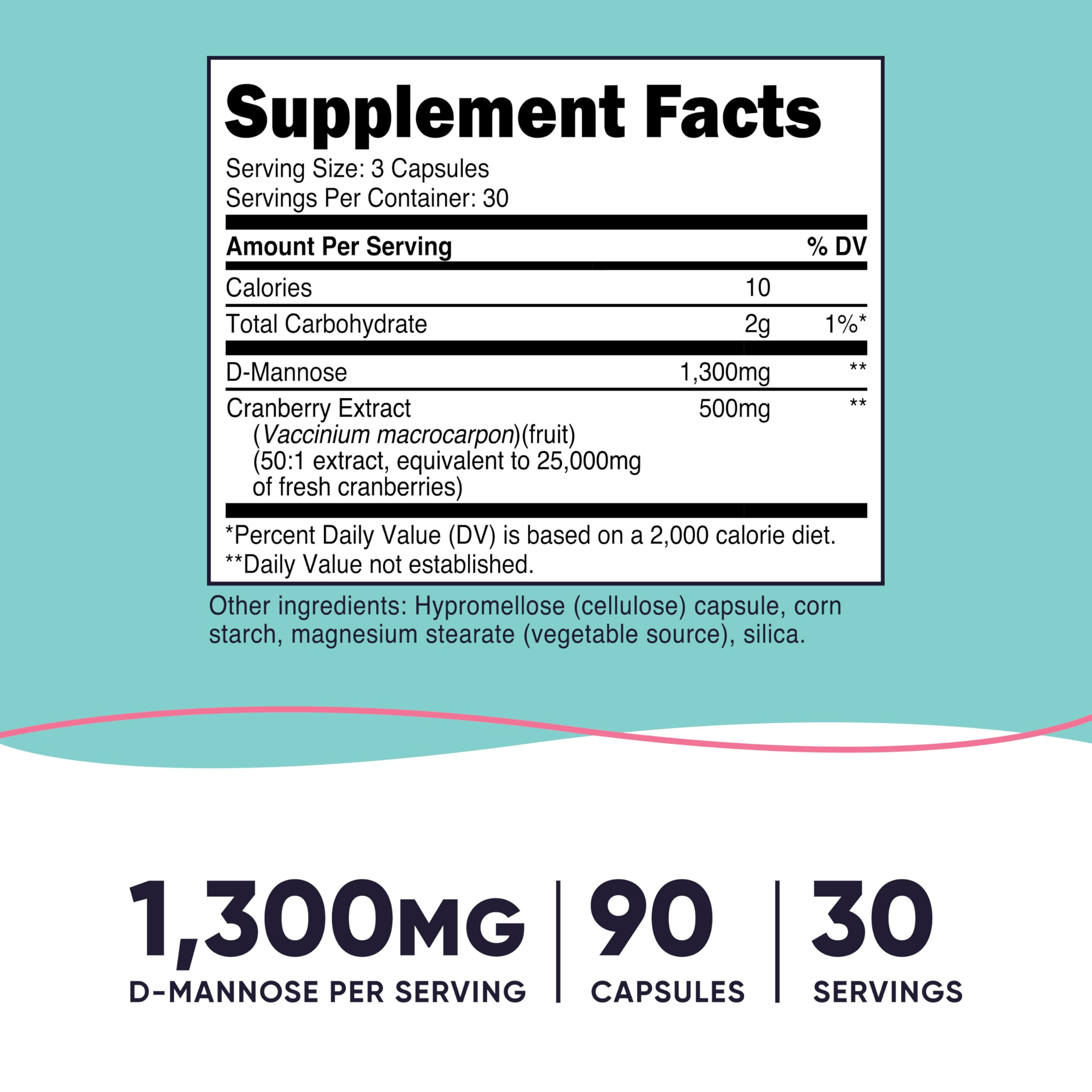 Close-up of bottle showing 30 servings label