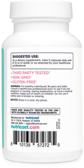 Third-party tested and GMP facility reference on product image