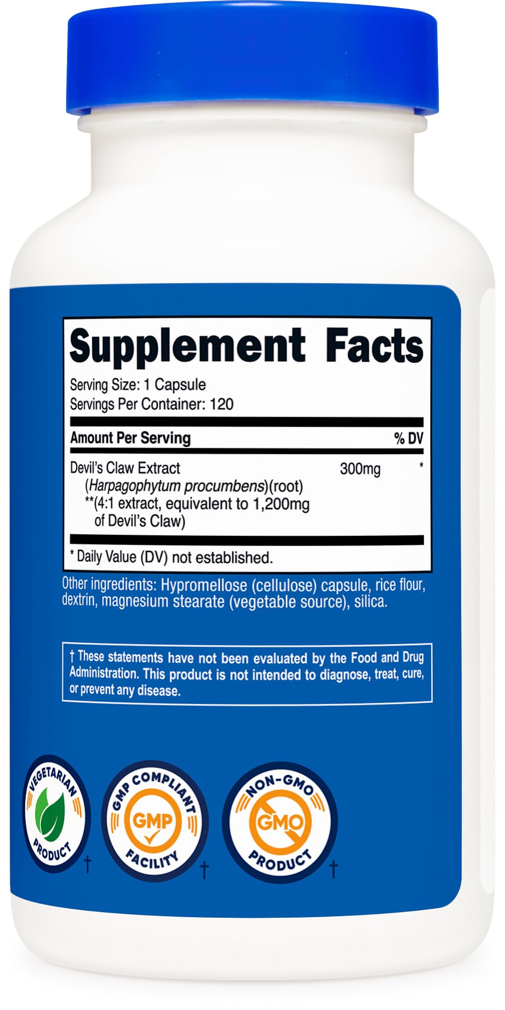 Front packaging showing Non-GMO, Gluten Free and Vegetarian Friendly