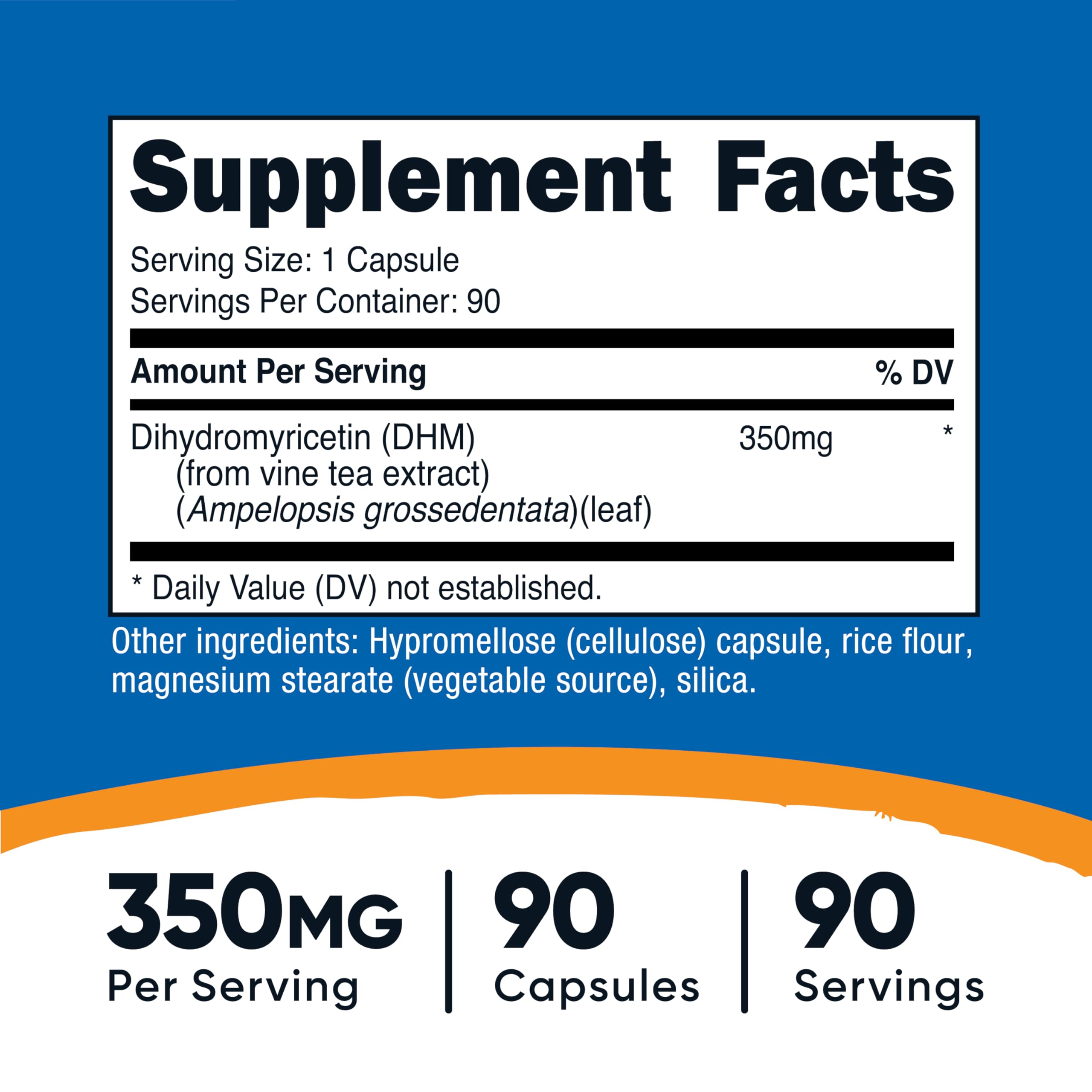 Nutricost DHM capsules packshot showing bottle and label
